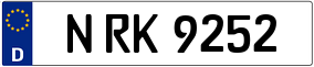 Trailer License Plate